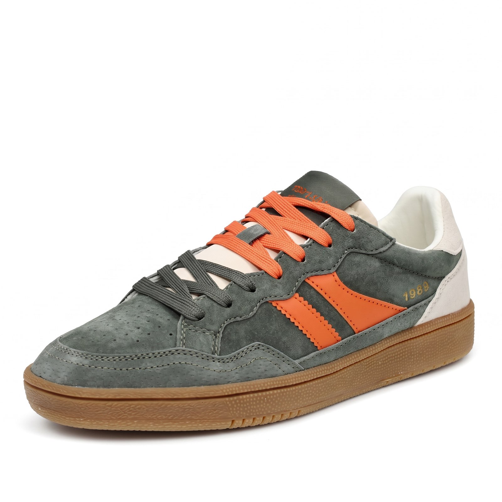 TEDDY SMITH Z.PIEL – Niedrige Sneakers aus Wildleder Herren kaki