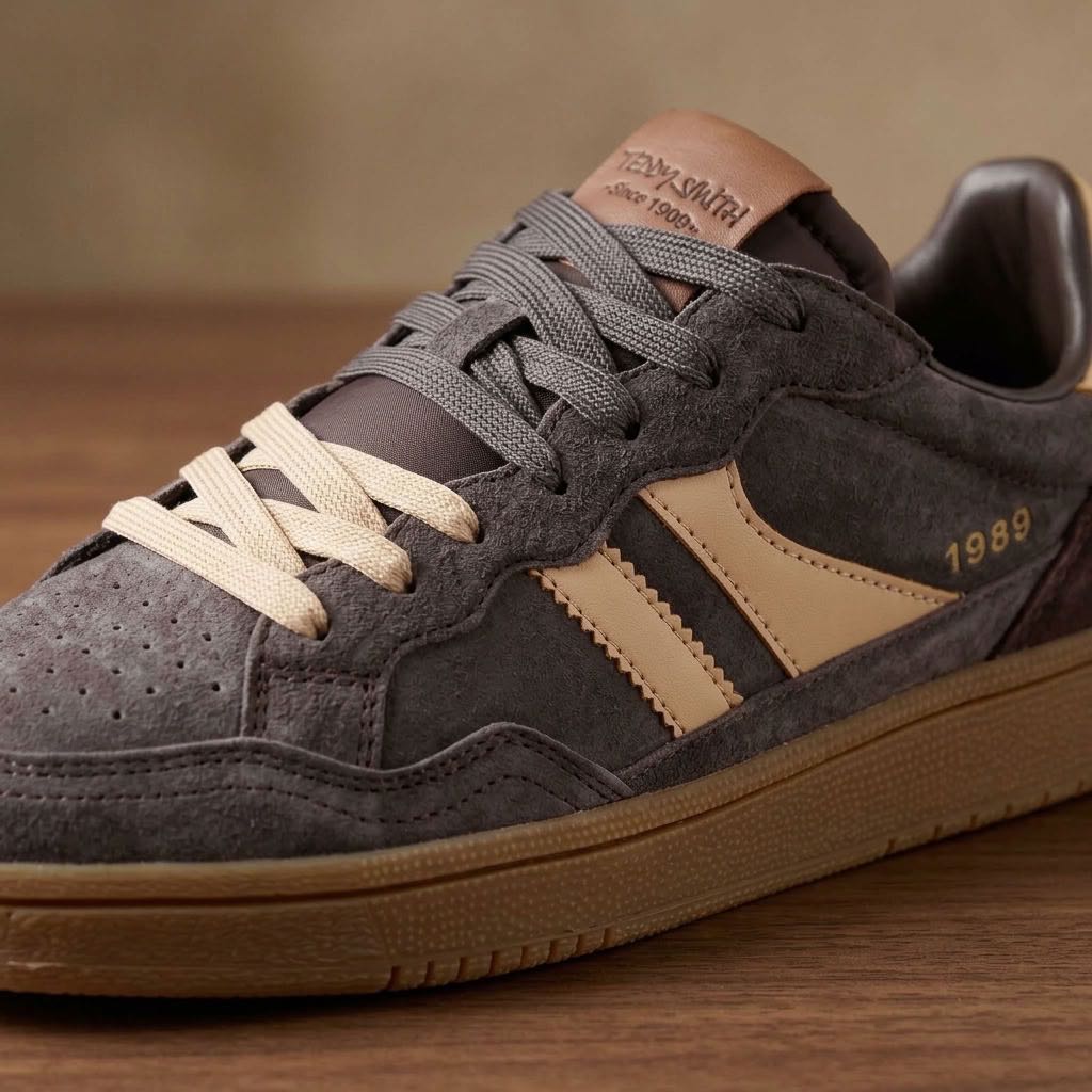 TEDDY SMITH Z.PIEL - Sneakers basses en daim Homme marron Photo 5