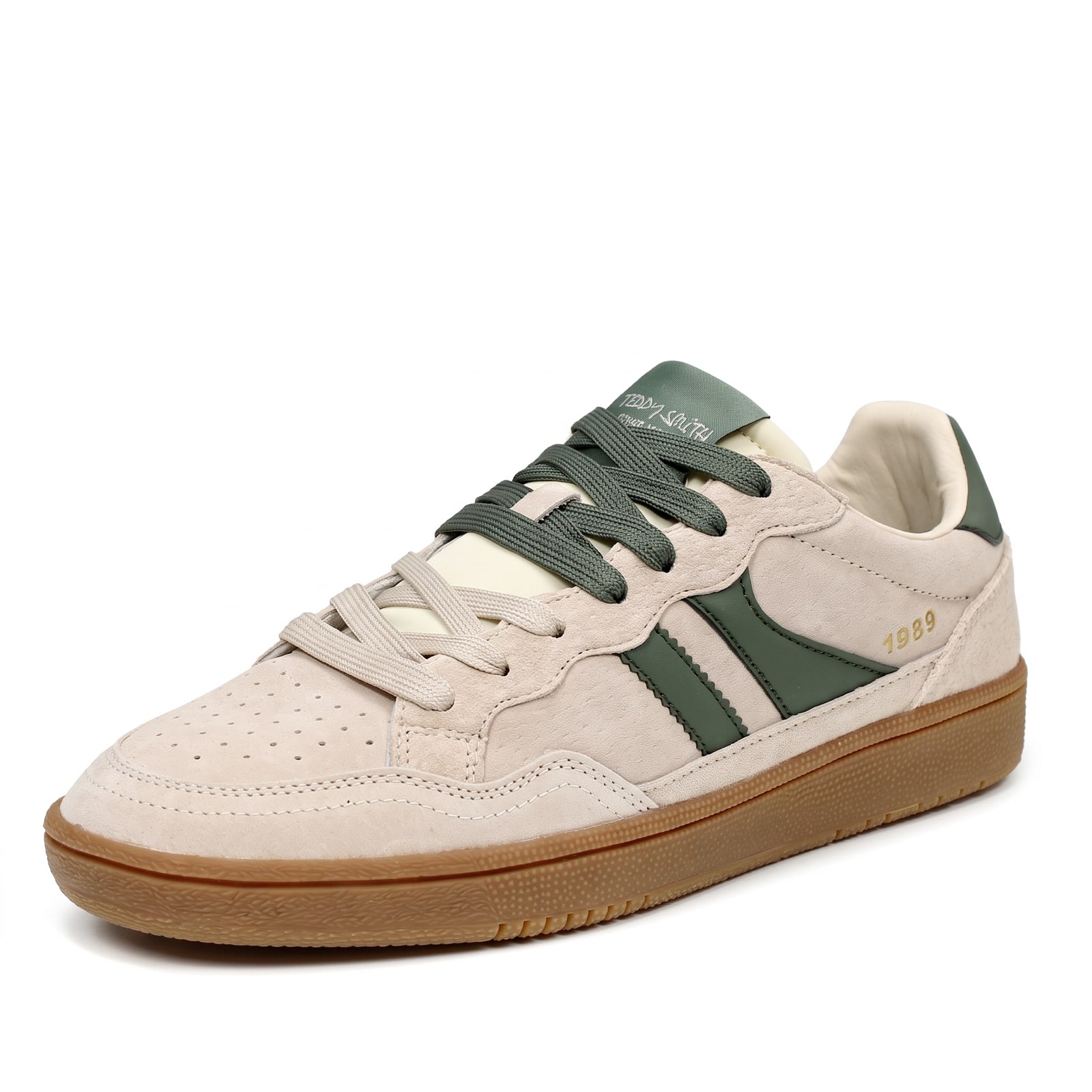 TEDDY SMITH Z.PIEL – Niedrige Sneakers aus Wildleder Herren sandfarben