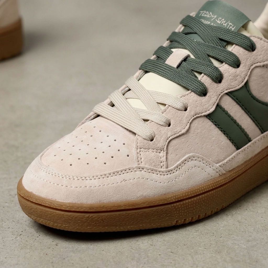 TEDDY SMITH Z.PIEL - Sneakers basses en daim Homme sable Photo 5