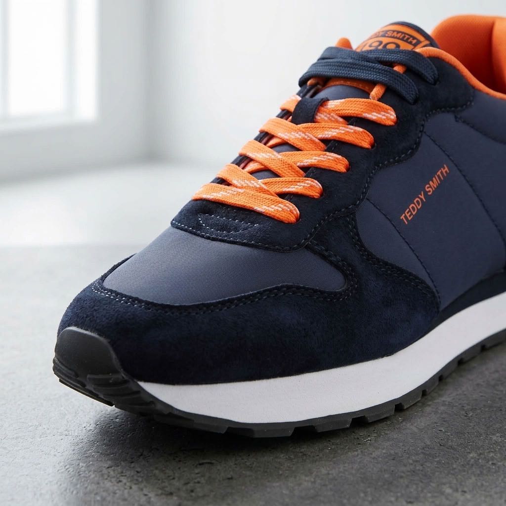 TEDDY SMITH Z.TEX - Sneakers basses en daim Homme bleu Photo 5