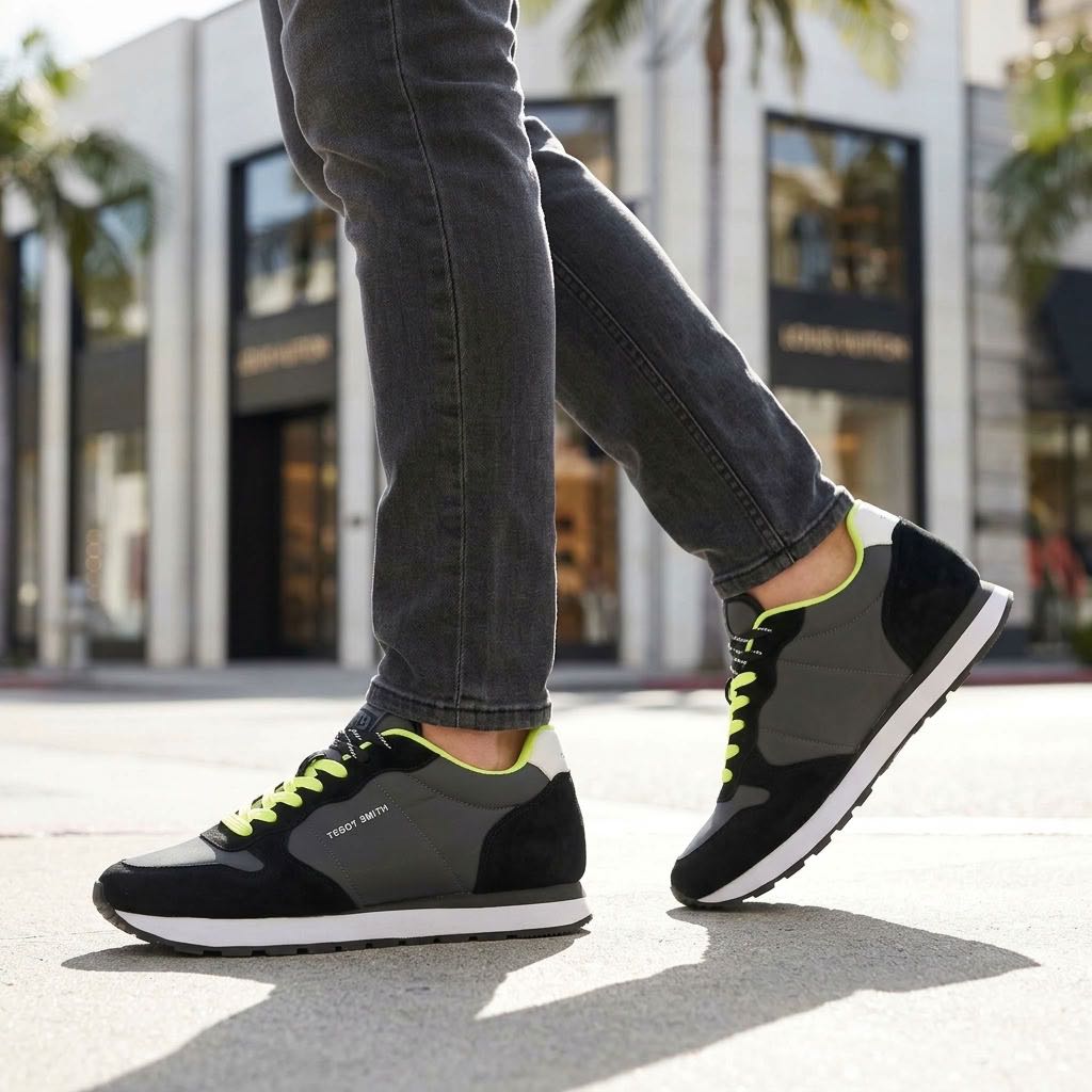 TEDDY SMITH Z.TEX - Sneakers basses en daim Homme noir Photo 2
