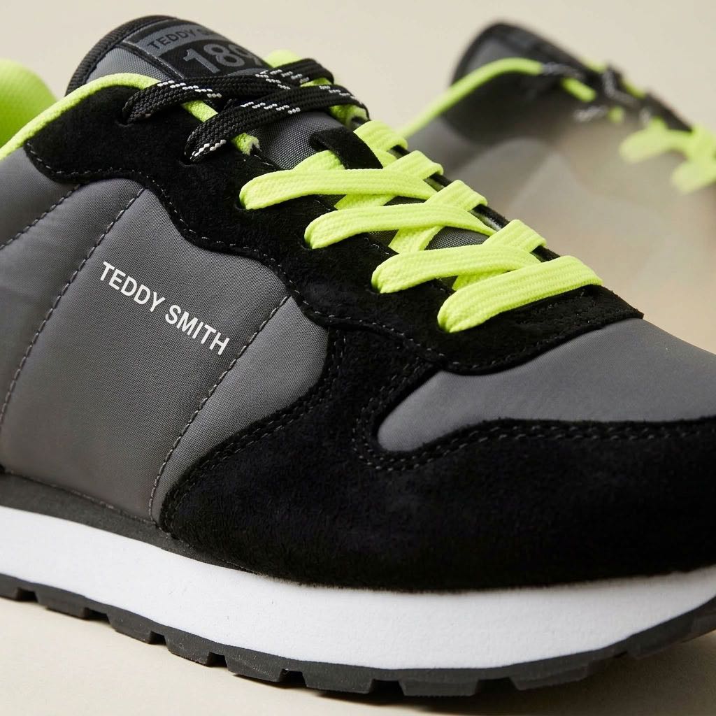 TEDDY SMITH Z.TEX - Sneakers basses en daim Homme noir Photo 5
