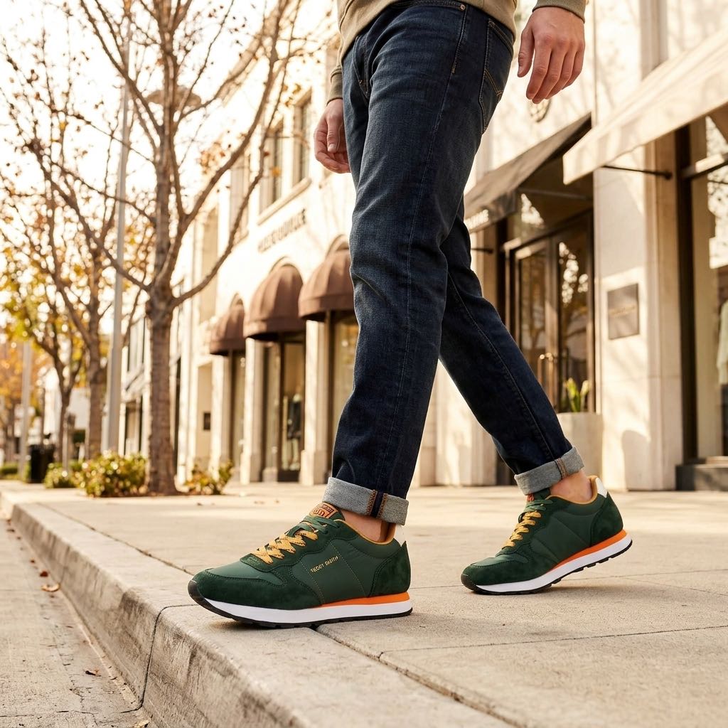 TEDDY SMITH Z.TEX - Sneakers basses en daim Homme vert Photo 2