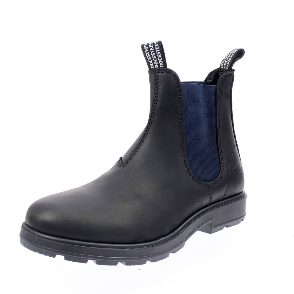 DOCKSTEPS Jasper Chelsea Boots in Pelle nero Stivaletti Chelsea Uomo DSM130206