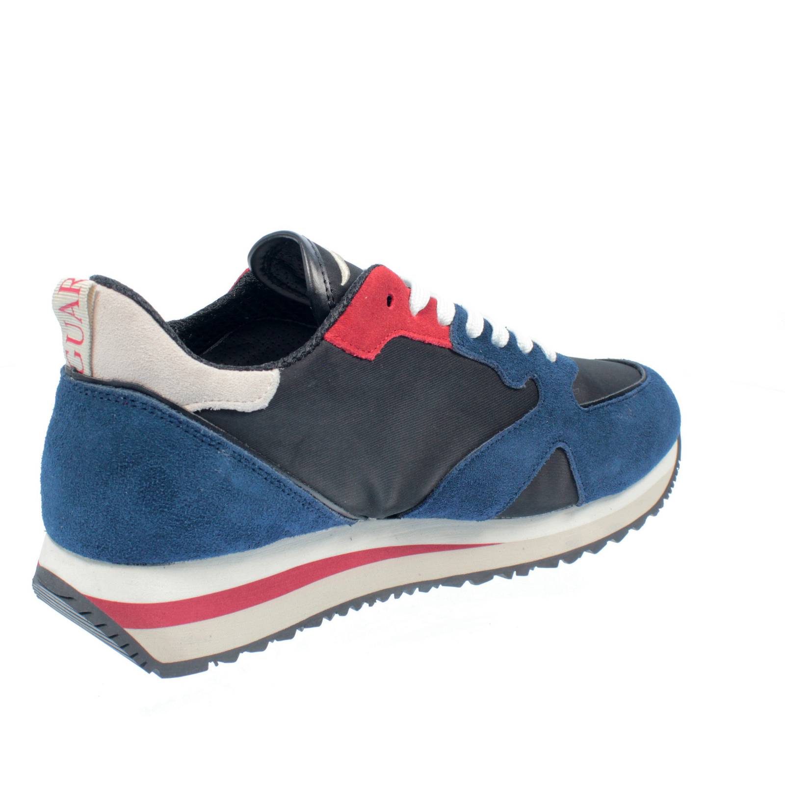 GUARDIANI Wen 2200 - Suede and nylon sneakers Man black Photo 4