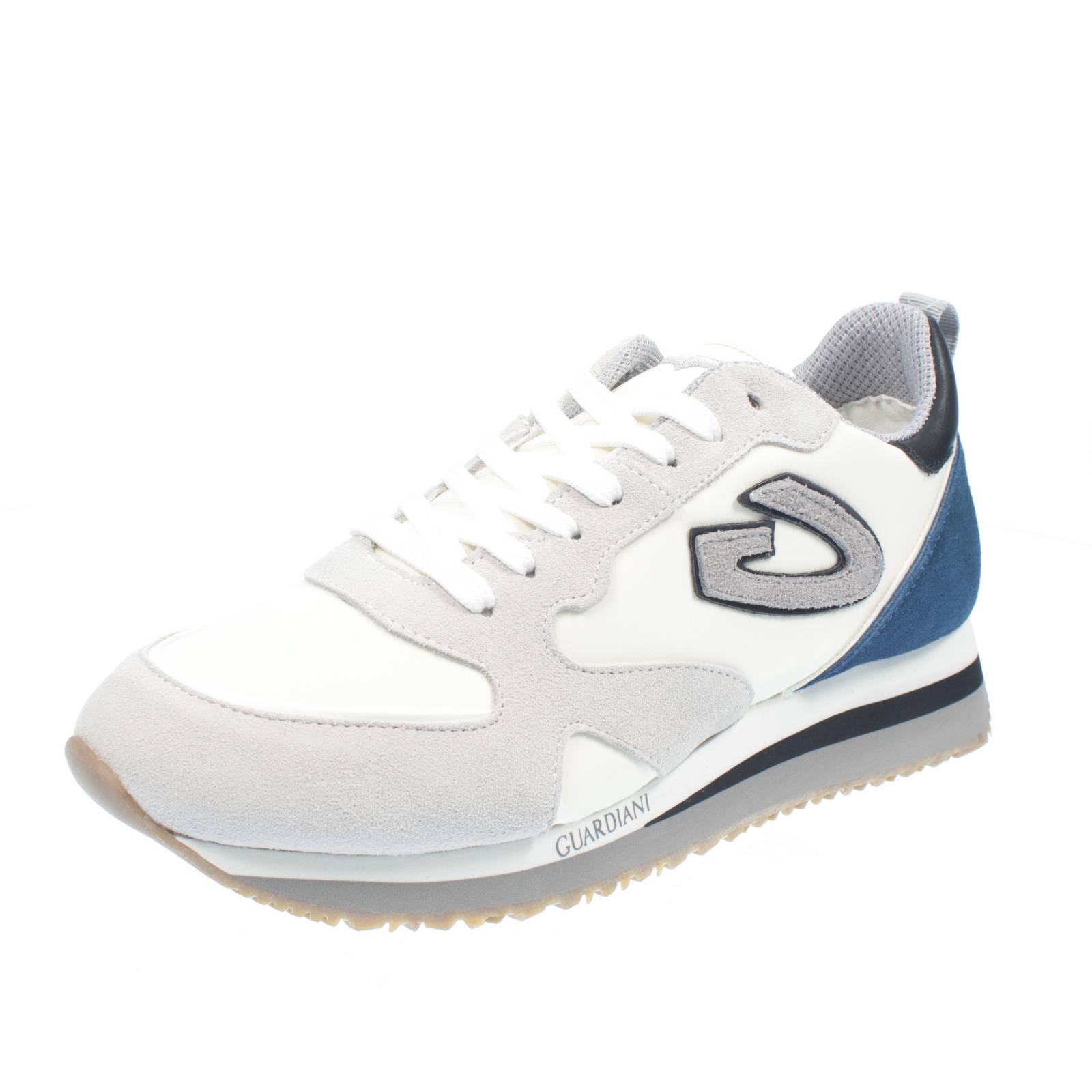 Guardiani Wen 0092 - Кроссовки из замши и нейлона Bianco - Кроссовки Uomo Scarpe